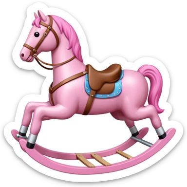 pink Rocking Horse sticker