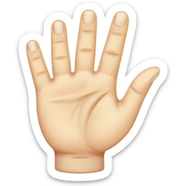 Hand missing a thumb  sticker