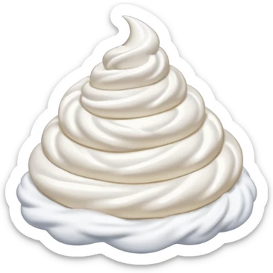 whipped cream sticker