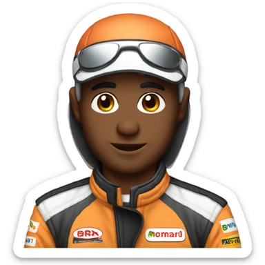 Race car driver sticker