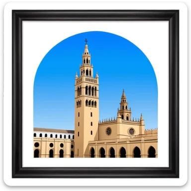 Seville  Cathedral Giralda Belltower sticker
