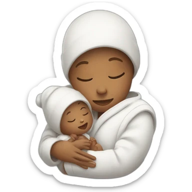 caring for the baby sticker