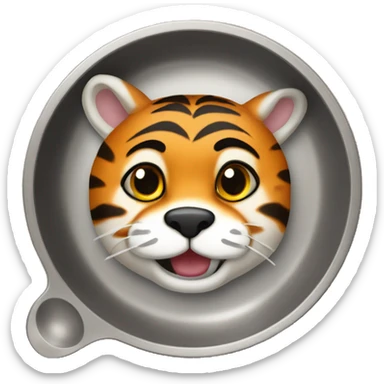 Pans and tiger mixed  sticker