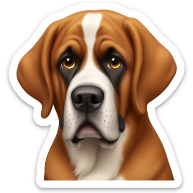 St. Bernard and vizsla sticker
