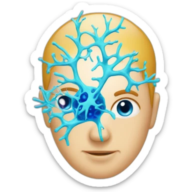 Neurologist and neuron sticker
