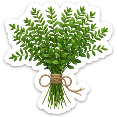 thyme herb bouquet sticker