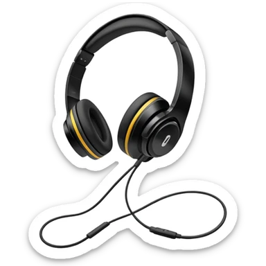 Casque de musique  sticker