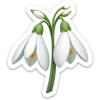 Snowdrop sticker