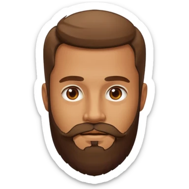 men beard sticker