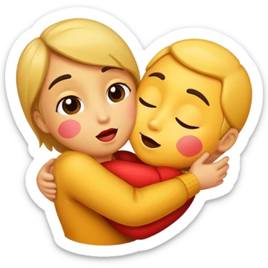 Sending hugs and kisses  sticker