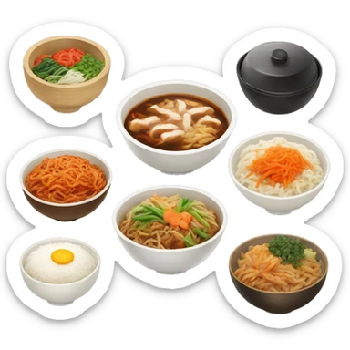 Korean food sticker