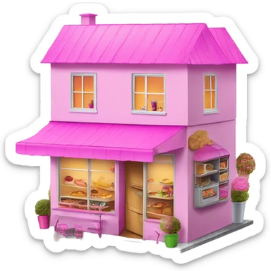 Barbie’s dream house and food truck  sticker