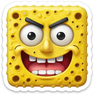 Angry SpongeBob sticker