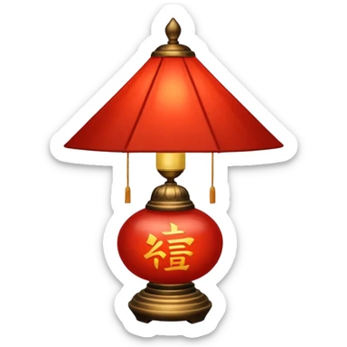 chinese lamp sticker