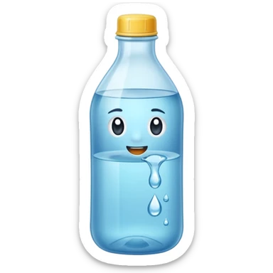 Botella de agua mineral sticker