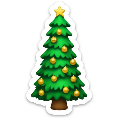 Christmas tree sticker