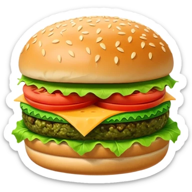 Green Burger sticker