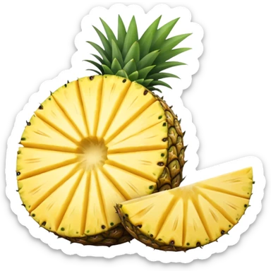 pineapple slice sticker