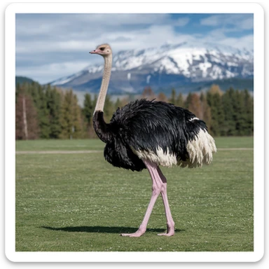 Ostrich sticker