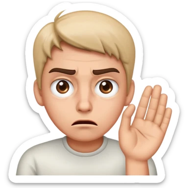 Annoyed Eye rolling sticker