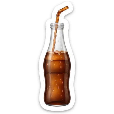 cola in a glass bottle sticker