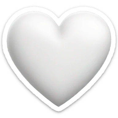 white heart sticker