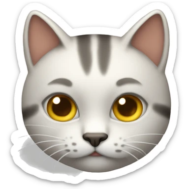 Gato saludando sticker