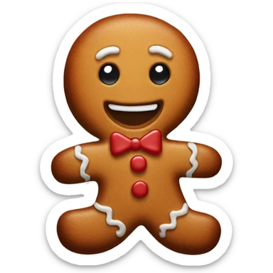 Gingerbread man sticker