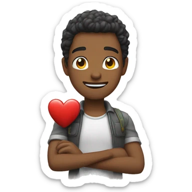 Persona Haciendo un corazón con sus brazos  sticker