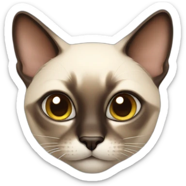 siamese cat playing sticker