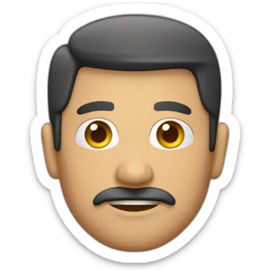 Hombre panzón con canas sticker