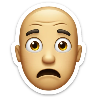 shocked disgusted face  sticker