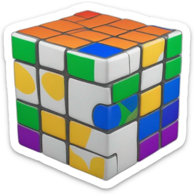 Rubik cube 2x2 sticker