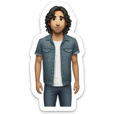 full body alex g singer sticker