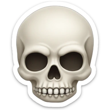 emoji skull sticker