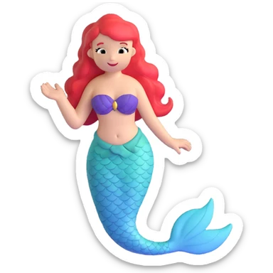 mermaid from legends sticker