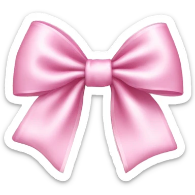 Light pink bow sticker