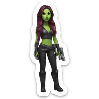  Gamora listen music sticker
