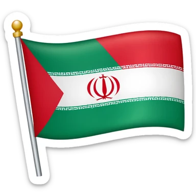 flag iran sticker