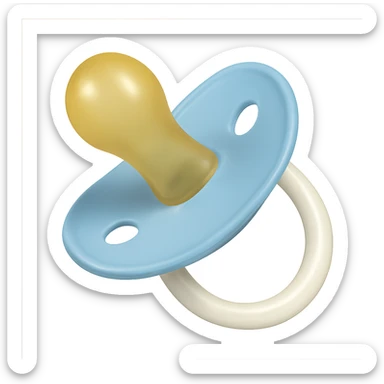 classic baby accessory pacifier sticker