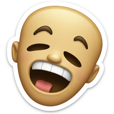 an emoji choking itself sticker