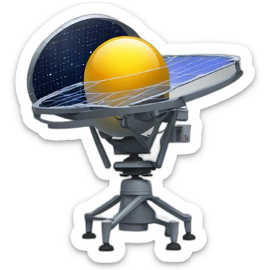 satellite broadcast sticker