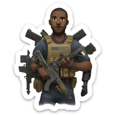 warzone gaming with friends sticker