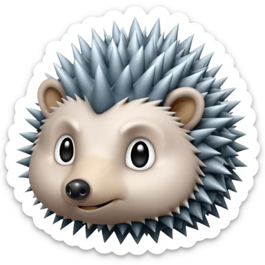 Cold hedgehog  sticker