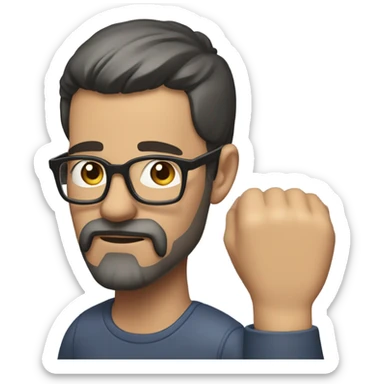 realistic portrait of a man sticker