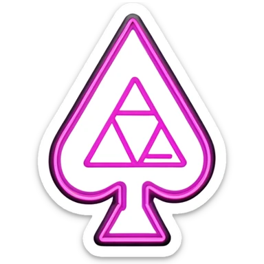 A neon sign that says “ace taylor” sticker