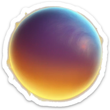 Sun with planet  sticker