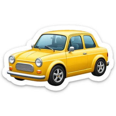 mach mir ein auto das auf einer route fährt sticker