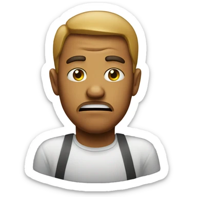 disgusted face emoji sticker