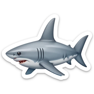 A shark fin out of water sticker